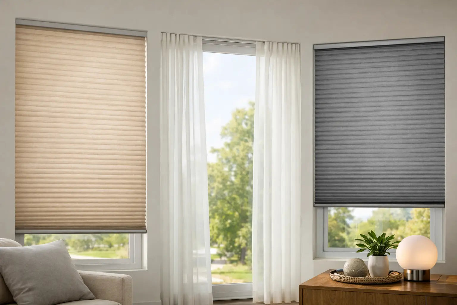 Sonnenschutz für Fenster innen im Vergleich